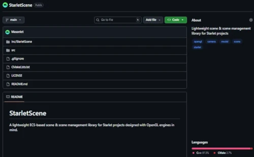Starlet Scene Project Screenshot